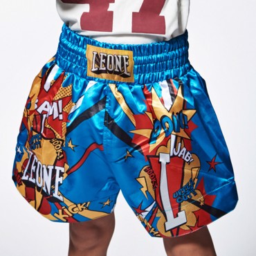 LEONE KIDS HERO SHORTS KICK BOXING - BLUE
